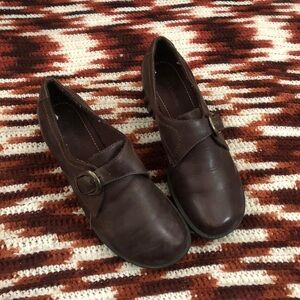 Vintage 90s Y2K Leather Mary Jane shoe Chunky Loafers Bratz Preppy Dark Academia